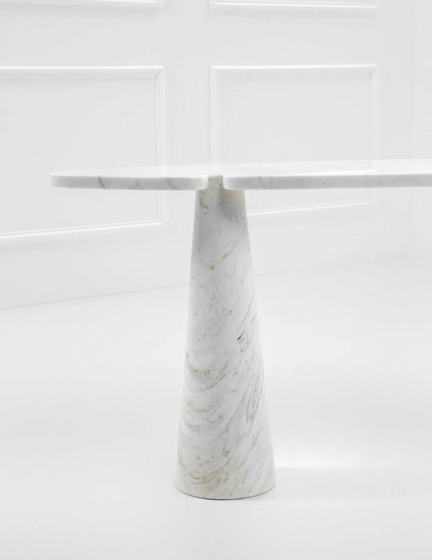 Eros Konsolentisch aus Weißem Marmor von Angelo Mangiarotti für Skipper, 1990er