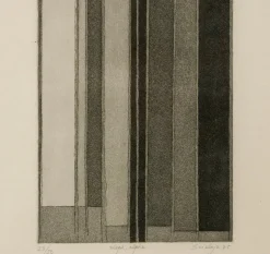 1970er Toti Scialoja Abstraktes, nummeriertes und datiertes Kunstwerk