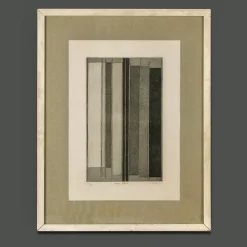 1970er Toti Scialoja Abstraktes, nummeriertes und datiertes Kunstwerk