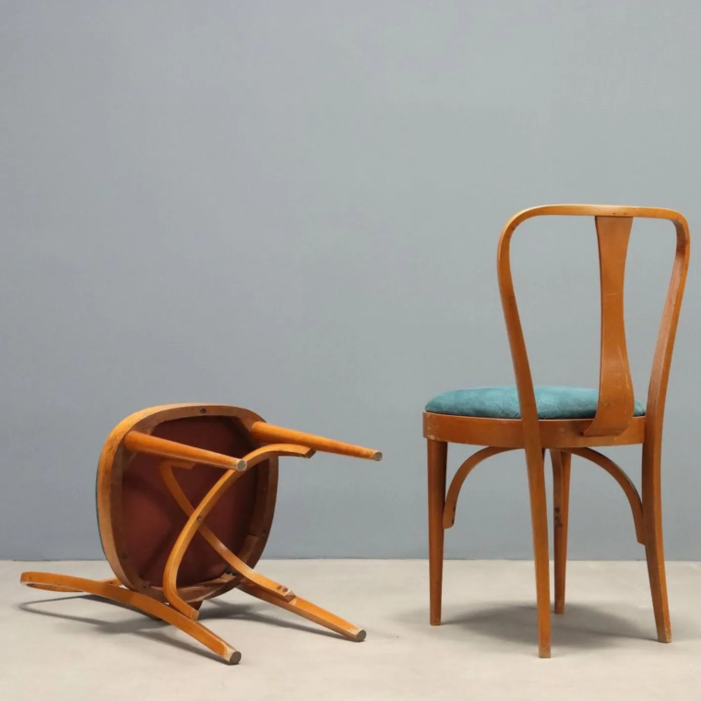 Esszimmerstühle aus Buche, 1960er, 6er Set