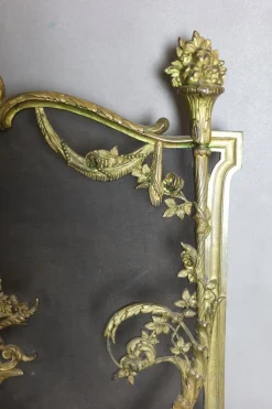 Feuerschutz aus Vergoldeter Bronze, 19. Jh.