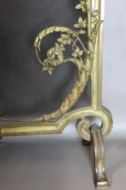 Feuerschutz aus Vergoldeter Bronze, 19. Jh.