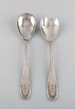 F & K Servierteile in versilbertem Silber, 1930er, 8er Set
