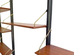 Fünfteiliges Vintage Regalsystem mit Schreibtisch von Louis Van Teeffelen, 1960er