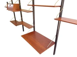 Fünfteiliges Vintage Regalsystem mit Schreibtisch von Louis Van Teeffelen, 1960er