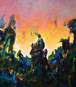 Franciszek Ledochowski, The Atis Planet 2, Acryl auf Leinwand, 2025