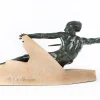Französische Art Deco Skulptur von Max Le Verrrier, 1930er
