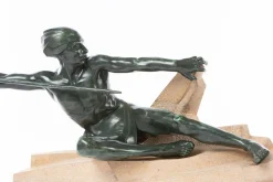 Französische Art Deco Skulptur von Max Le Verrrier, 1930er
