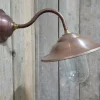 Französische klassische Kupfer-Außenlampe mit Scheunenlicht