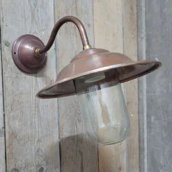 Französische klassische Kupfer-Außenlampe mit Scheunenlicht