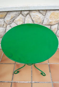 Französischer Gartentisch aus Eisen. 1940er