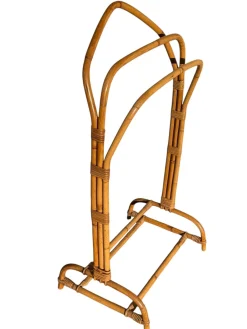 Französischer Stummer Diener aus Rattan, 1960er