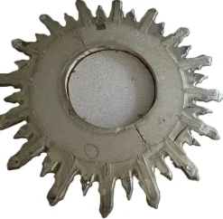 Französischer Vintage Sonnenspiegel mit vergoldetem Holzrahmen, 1950er