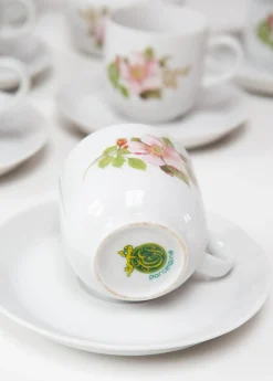 Französisches Kaffeeservice aus Porzellan, 1970er, 23 . Set