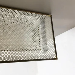 Französisches Mid-Century Modern Messing Wandbrett von Mathieu Matégot, 1960er