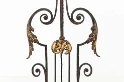 Französische Vintage Tischlampen aus Schmiedeeisen, 1920er, 2er Set