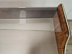 Frisiertisch aus Bruyèreholz mit Glasplatte, 1950