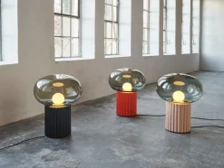 Fungi Stehlampe in Orange von Hanne Willmann für Favius