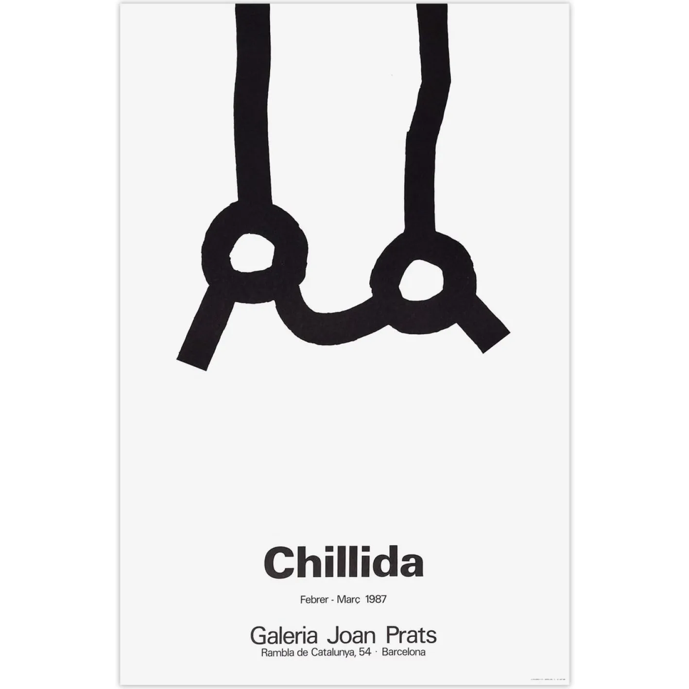 Galleria Joan Pats Poster von Eduardo Chillida, 1987