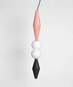Gamma E Lampen in Rosa & Schwarz von Mason Editions, 2er Set