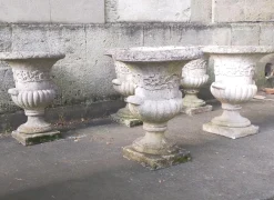Gartentopf im Medici-Stil aus rekonstruiertem Stein, 1960er