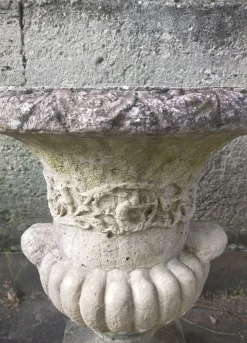 Gartentopf im Medici-Stil aus rekonstruiertem Stein, 1960er