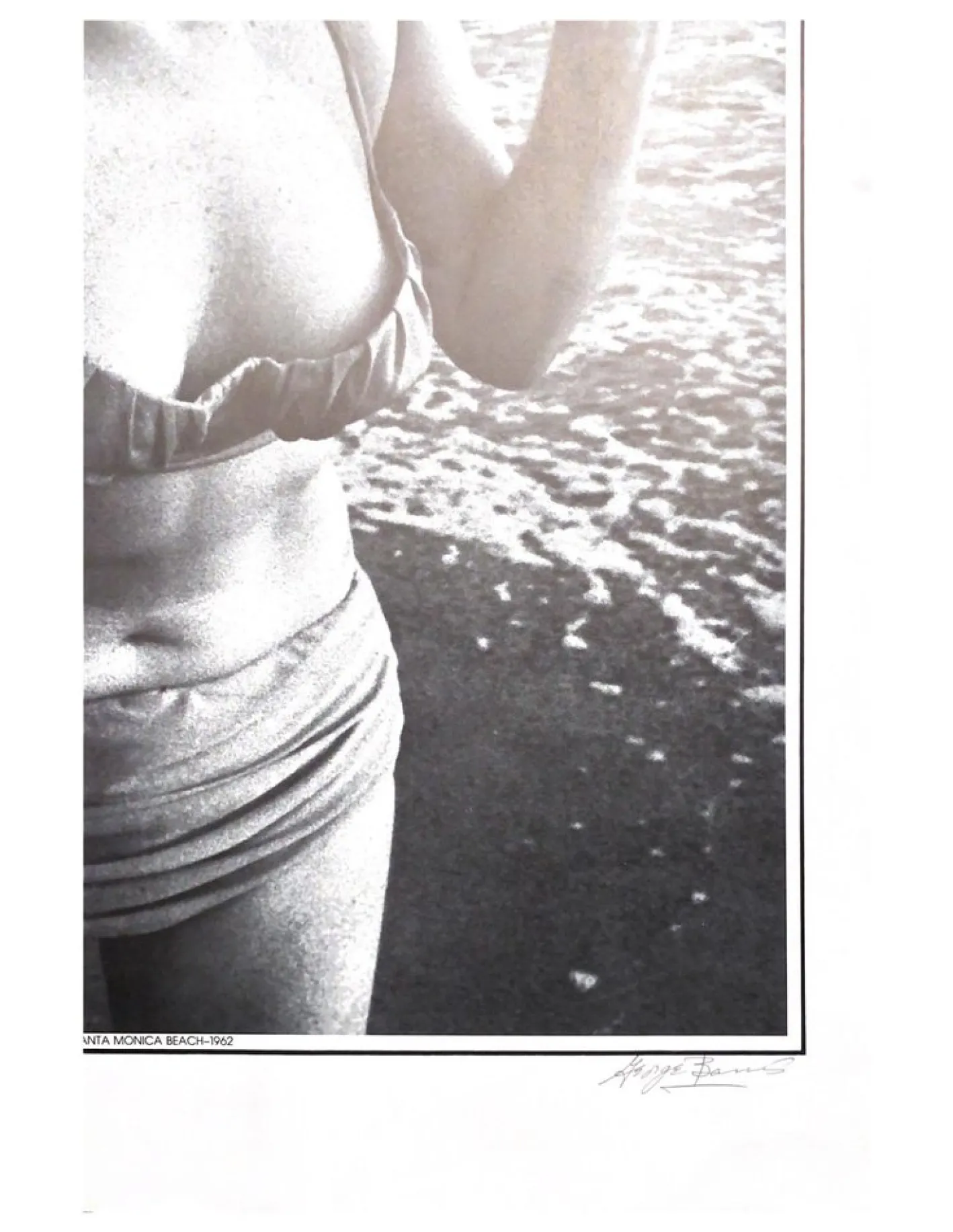 George Barris, Feelin the Surf, Santa Monica Beach, 1962, Fotopapier