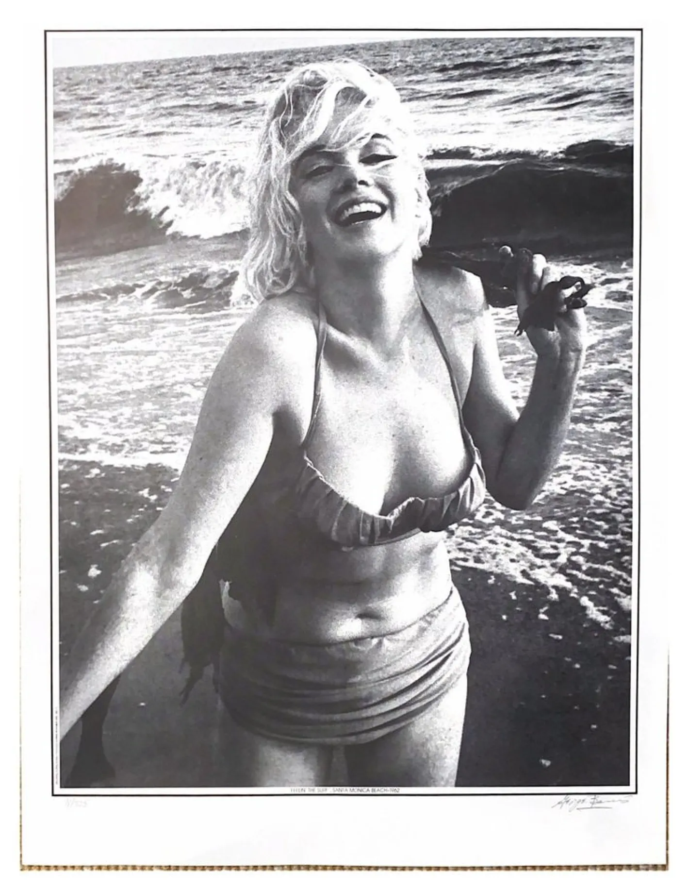 George Barris, Feelin the Surf, Santa Monica Beach, 1962, Fotopapier