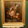 Georgischer Künstler, Stillleben mit Blumen, Ölgemälde, Gerahmt