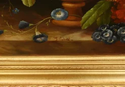 Georgischer Künstler, Stillleben mit Blumen, Ölgemälde, Gerahmt