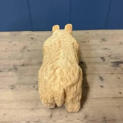 Geschnitzter Vintage Bär aus Holz