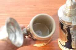 Glasierte Bierkrüge aus Steingut, 1930er, 2er Set
