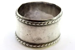 Glatter Serviettenring aus Silber