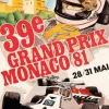 Grand Prix De Monaco 39e 1981 Limited Edition Poster von J. Grognet