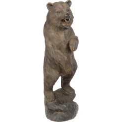 Große Bärenskulptur aus Holz, 20. Jh.