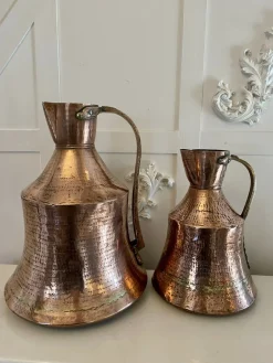 Großer antiker George III Wasserkrug aus Kupfer, 1800