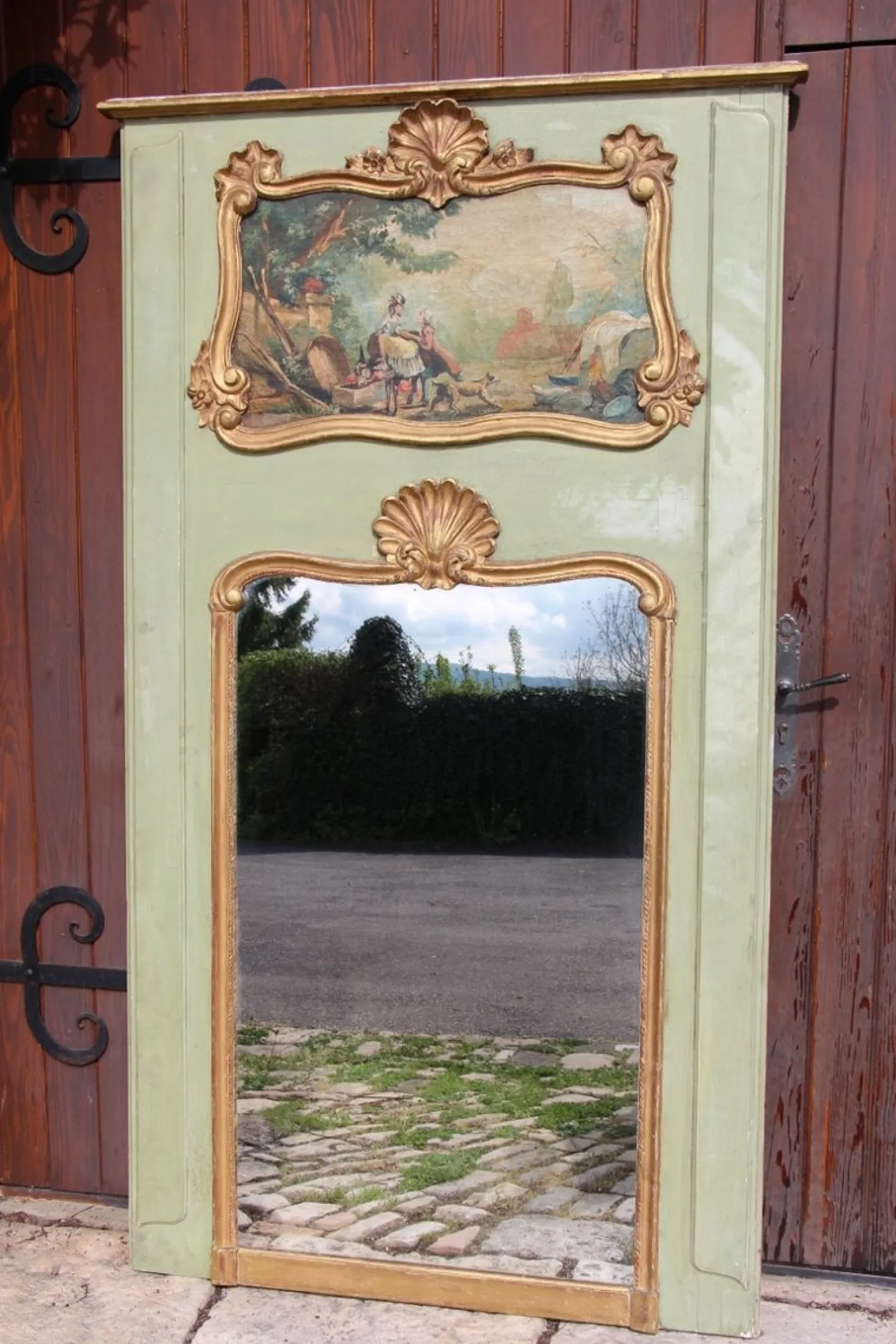 Großer Louis XV Regency Trumeau