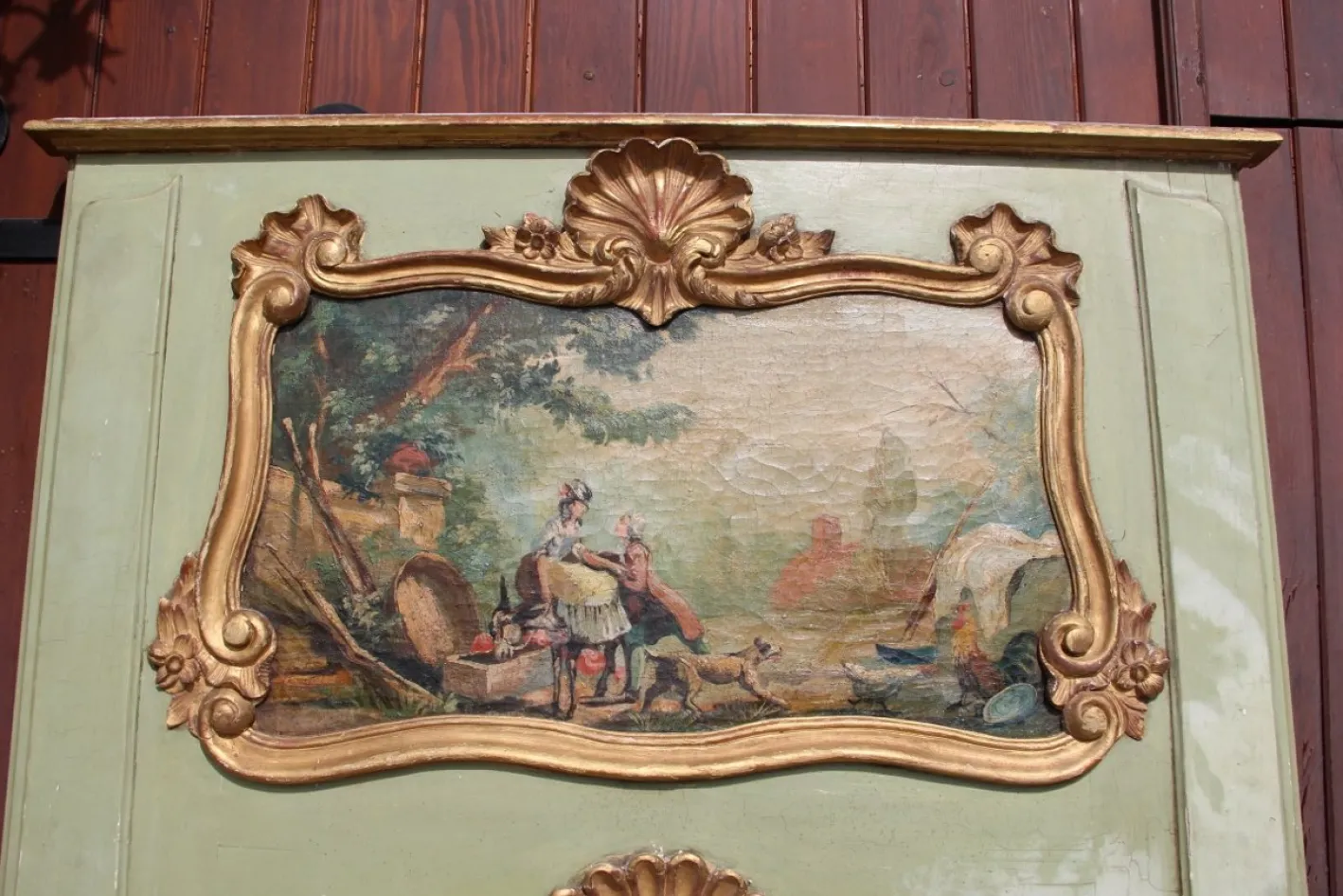 Großer Louis XV Regency Trumeau