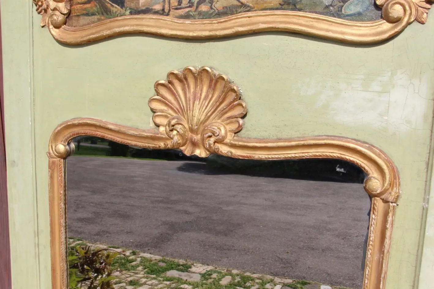 Großer Louis XV Regency Trumeau