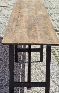 Großer Tisch aus Tannenholz, 1920er