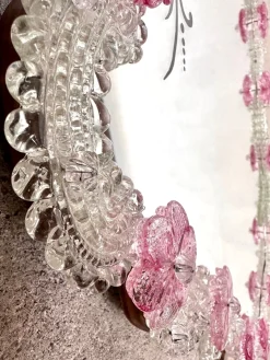 Großer Venezianischer Wandspiegel aus Muranoglas, 1950er