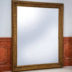 Großer Vergoldeter Wandspiegel im Régence-Stil, Frankreich, 1800er