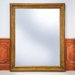 Großer Vergoldeter Wandspiegel im Régence-Stil, Frankreich, 1800er