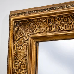 Großer Vergoldeter Wandspiegel im Régence-Stil, Frankreich, 1800er