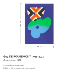 Guy De Rougemont, Composition, 1972, Siebdruck