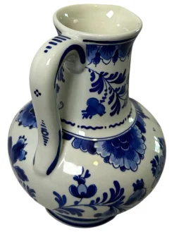 Handbemalte Vase in Blau & Weiß von CM Albers für Royal Delft, 1978