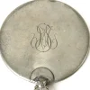 Handspiegel aus Zinn von CG Hallberg, Stockholm, 1929