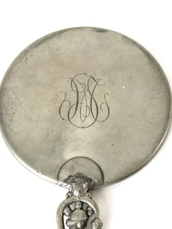 Handspiegel aus Zinn von CG Hallberg, Stockholm, 1929