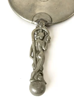 Handspiegel aus Zinn von CG Hallberg, Stockholm, 1929