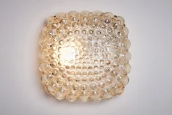 Helena Tynell zugeschriebene Modell A 669 Wand- oder Deckenlampe für Limburg Glashütte, 1960er